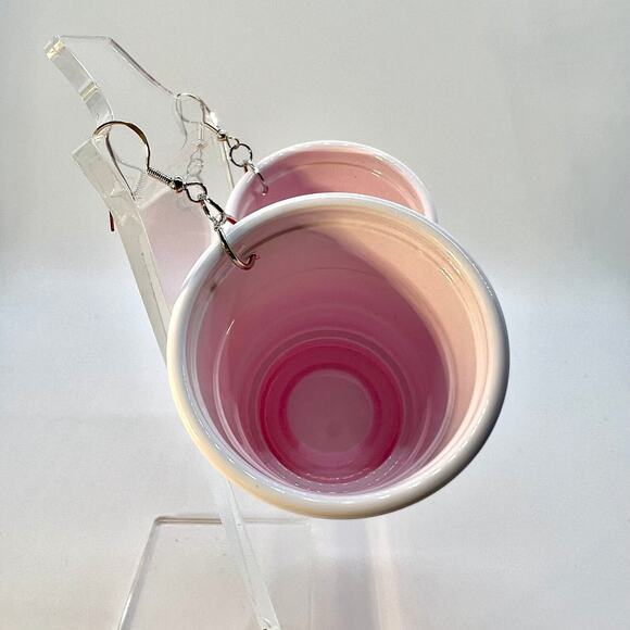 Solo Cup Shot Earrings - Shot Glass Earrings - Party Earrings - Club Accessories - Picture 5 of 11